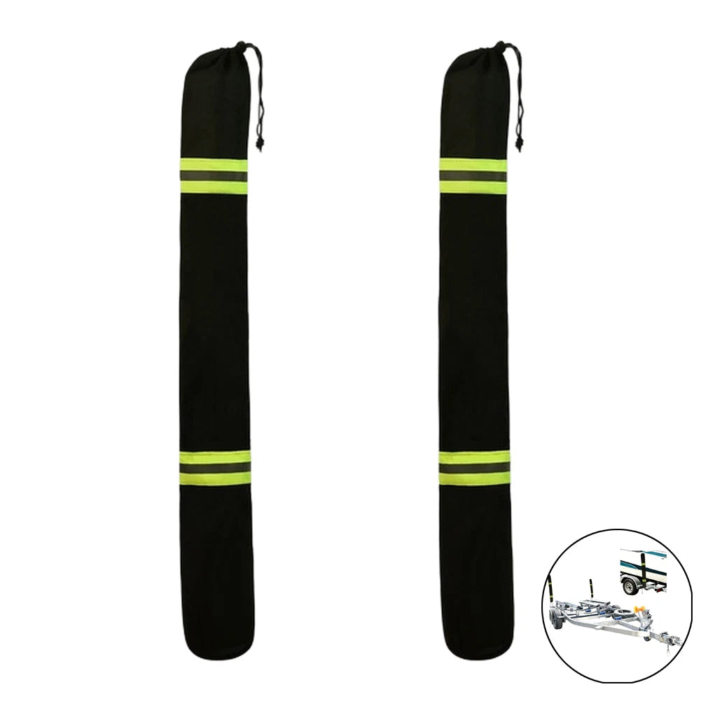 2X Yacht Trailer Guide Pole Sleeve for Marine Towing Accessory (9x95cm)