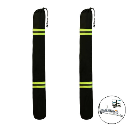 2X Yacht Trailer Guide Pole Sleeve for Marine Towing Accessory (9x95cm)