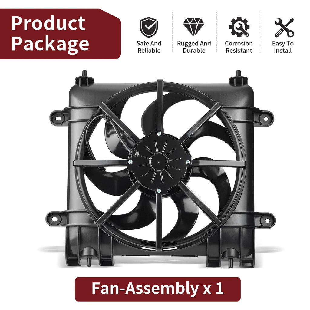 Radiator Fan Assembly for Polaris Ranger 570 900 1000 1000D XP (2015–2023)