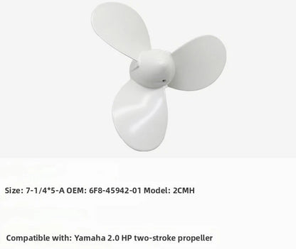 Marine Grade Aluminum Propeller for 2.0 HP Outboard Motor