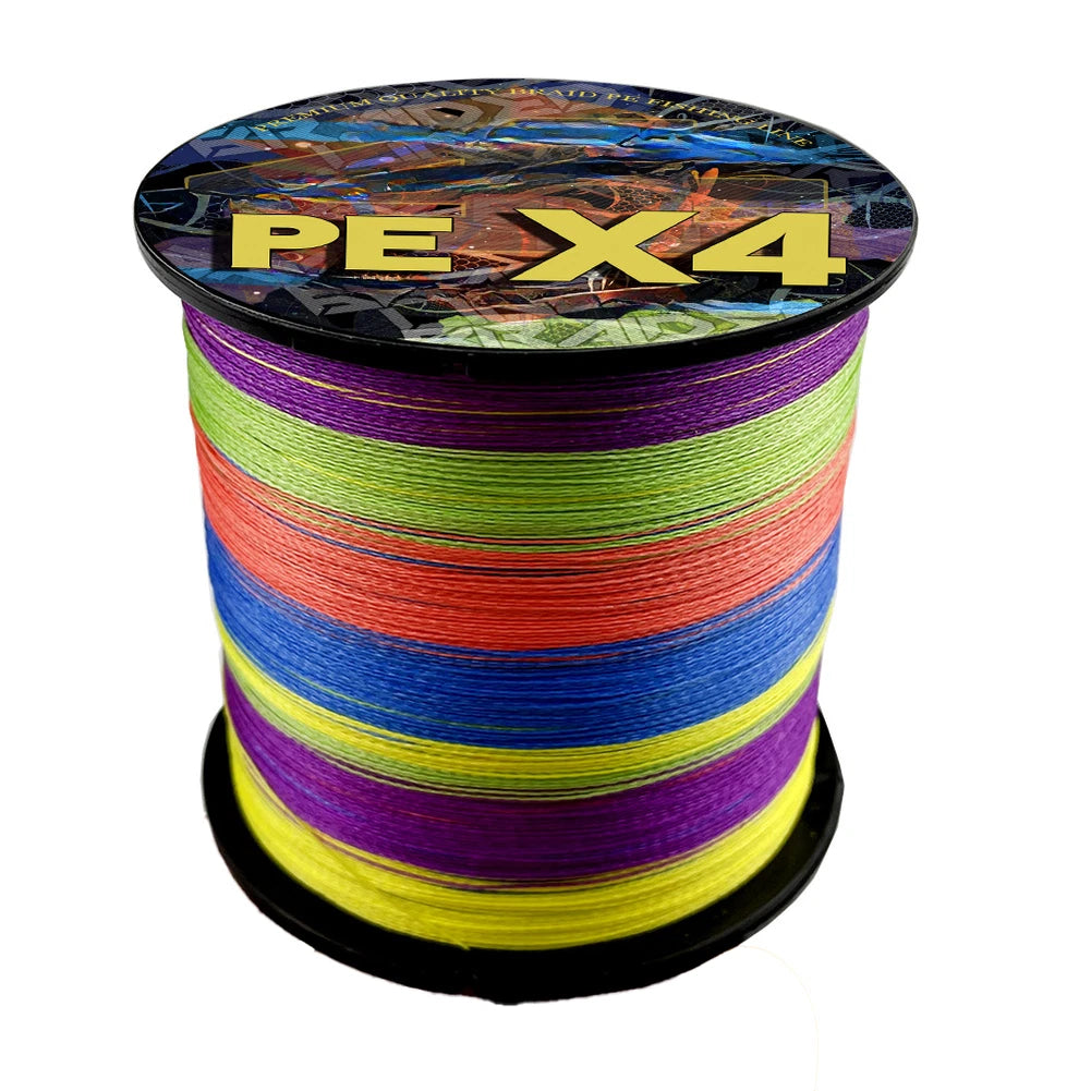 4X 100m PE 4-Strand Braided Line for Saltwater Surf Rod Applications