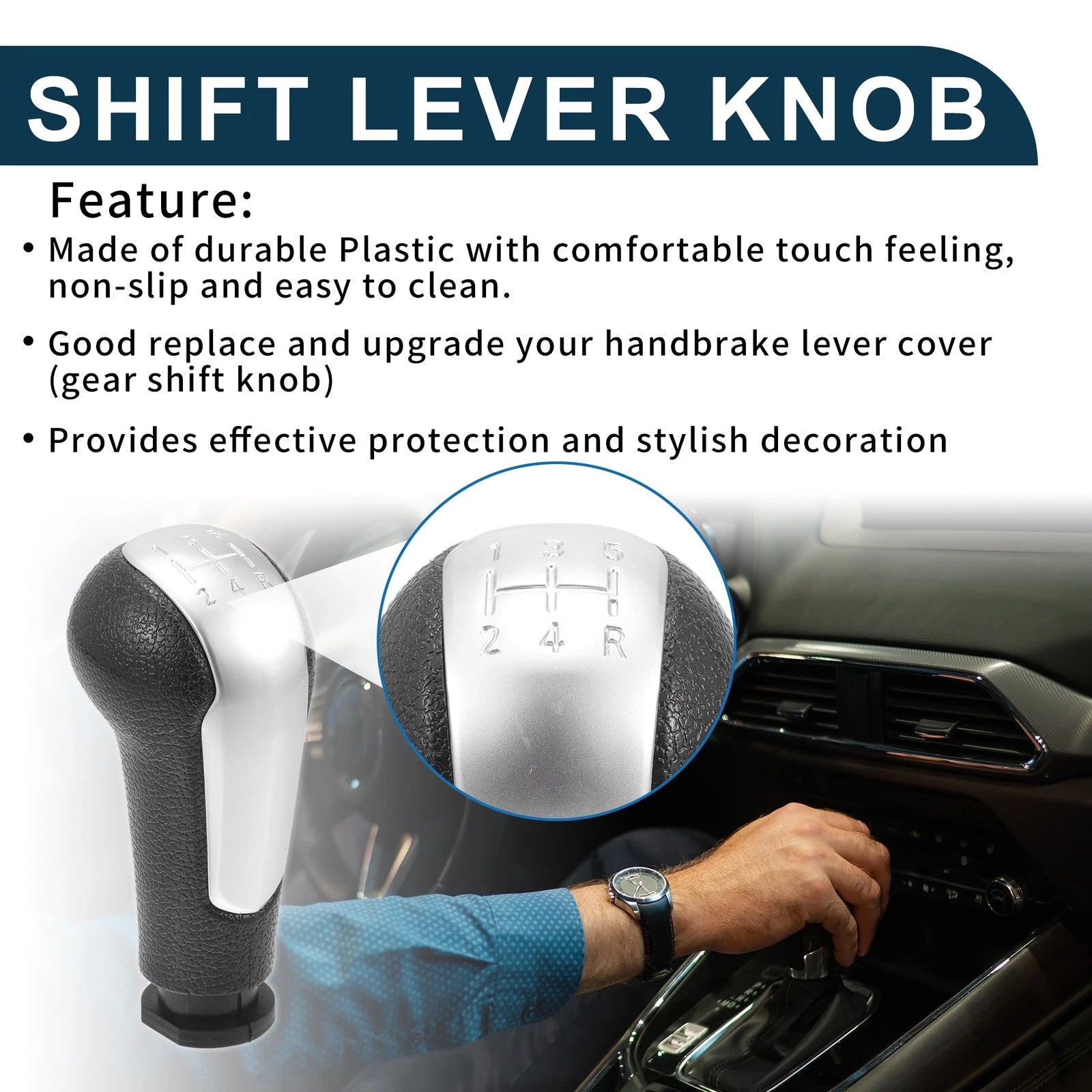 5 Speed Manual Gear Shifter Knob Replacement for Chevrolet Spark (2013–2015)