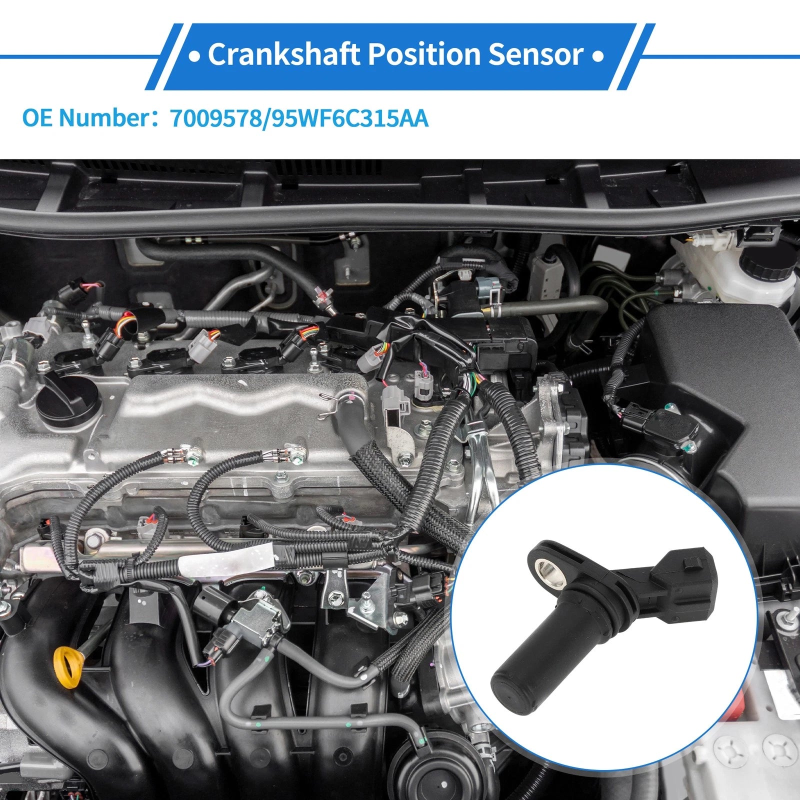 Crankshaft Position Sensor for Ford Escort Mk5 1.8i 16V (1993–1995)