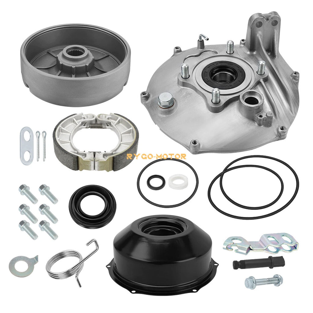 Rear Brake Drum Hub Plate Cover w/Shoes for Honda Foreman 400 TRX400FW (1995–2003)