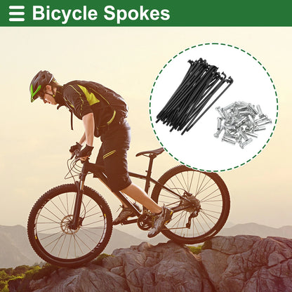 Bicycle Spokes Nipple Set 69mm Carbon Steel for Universal (All Models)