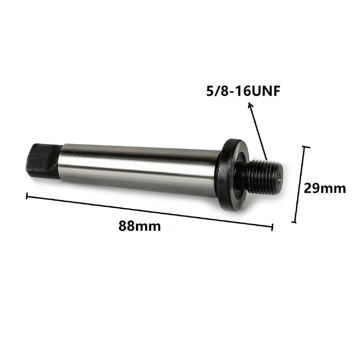 MT1 Adapter 1MT Shank to 5816UNF Threaded Drill Chuck Arbor