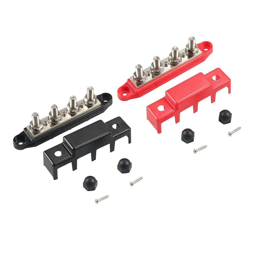 4 Post Busbar Terminal Power Distribution Block with Cover for RV Yacht