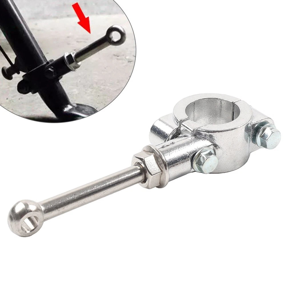 Side Stand Foot Pedal Support for Motorcycle (20-23mm) - Silver