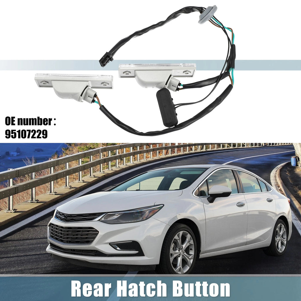 Liftgate Switch Trunk Tailgate Handle Release with License Lamp for Chevy (2007–2012)