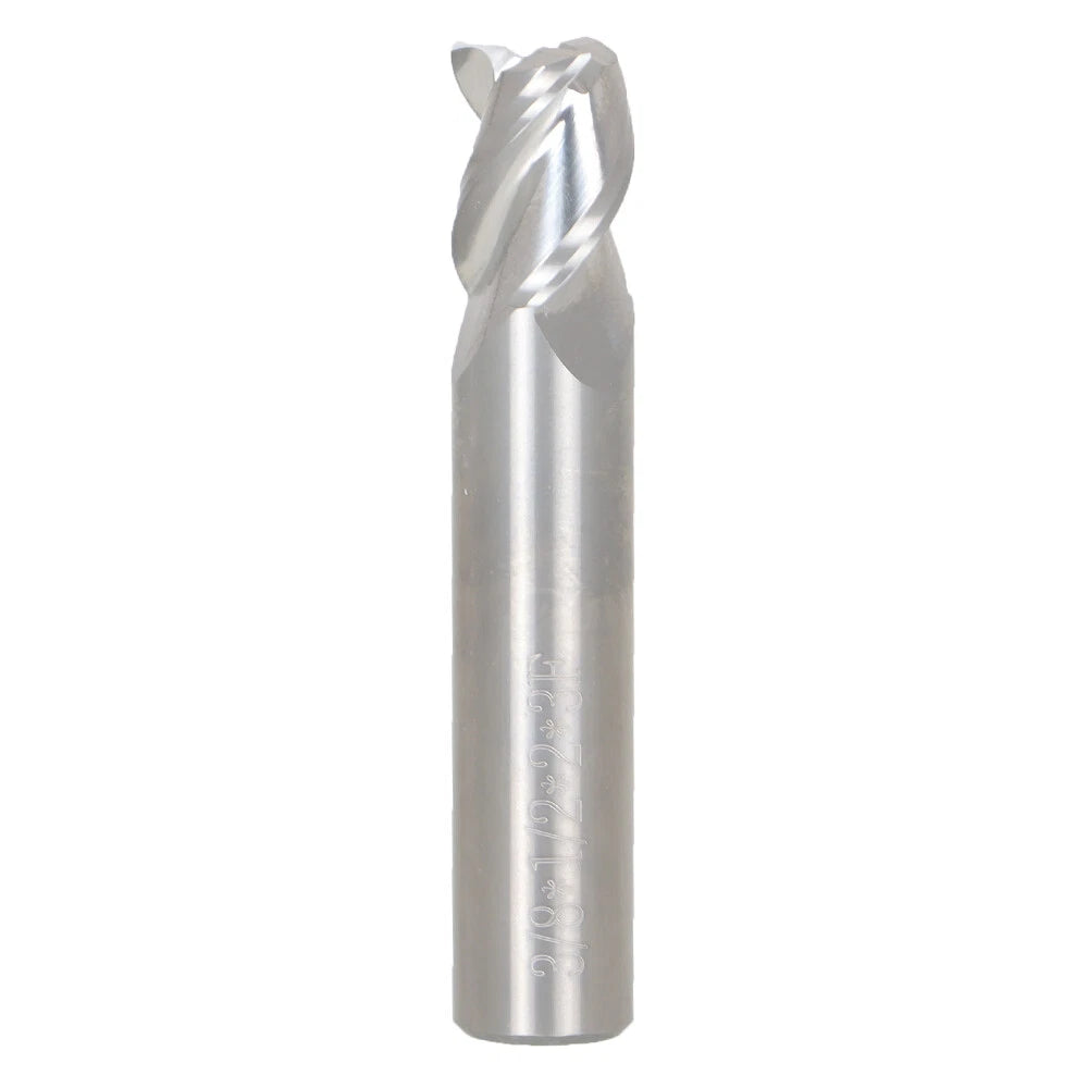 3/8" Carbide End Mill 3 Flute 2" Overall Length 45 Degree Helix