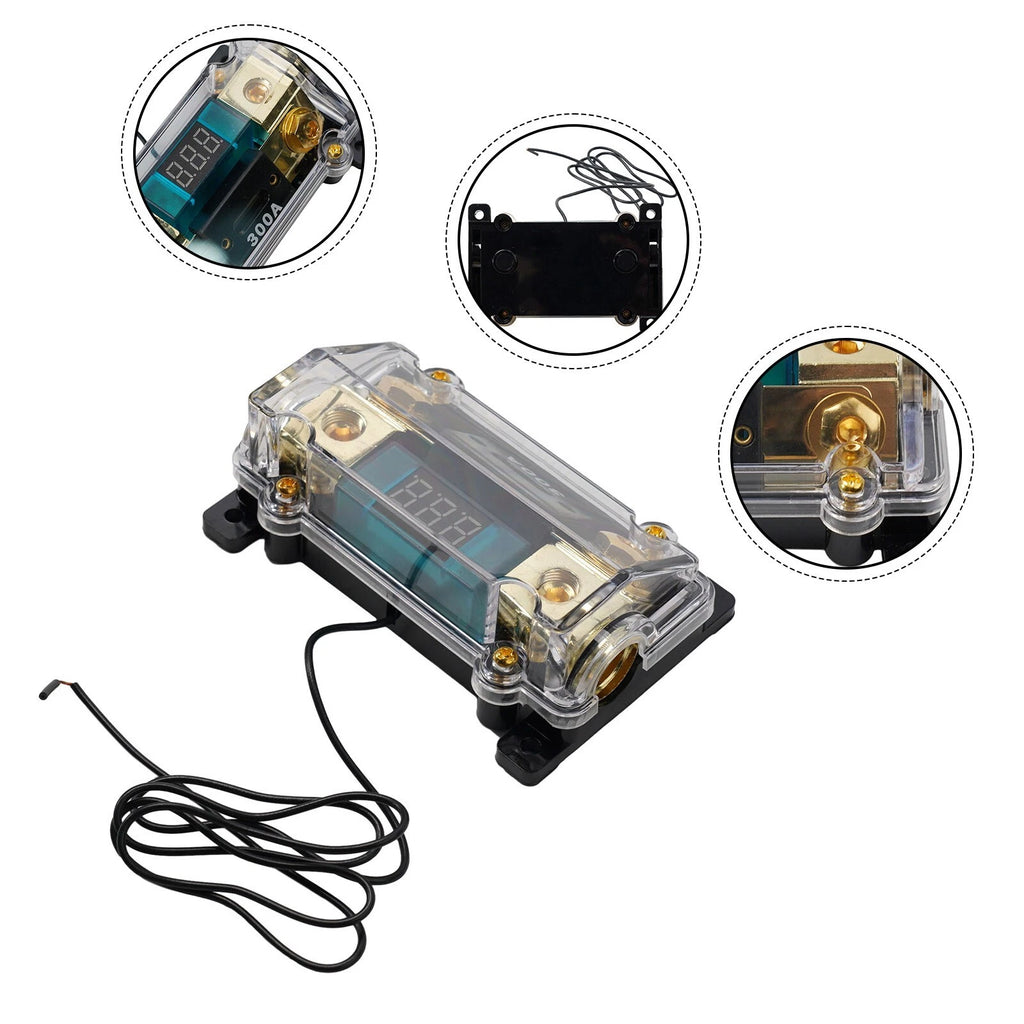 300 Amp ANL Fuse Holder for M3 Thread (LED Digital Display)