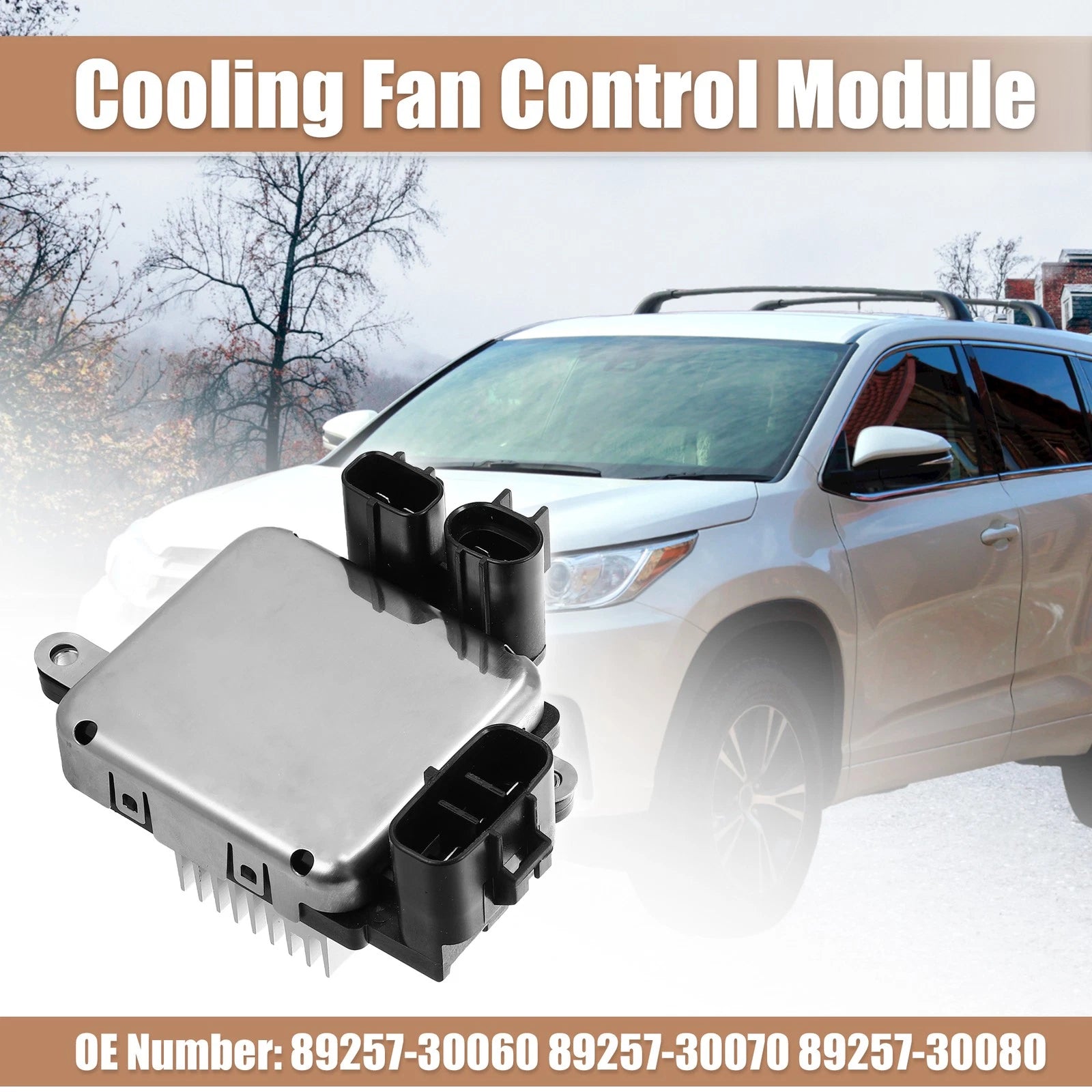 Engine Cooling Fan Control Module Unit Replacement for Toyota (2010–2019)