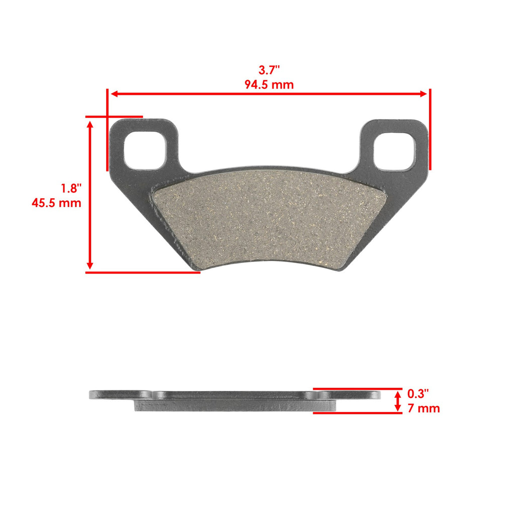 Front Brake Pads Replacement for Kubota RTV520 RTV520E (2005–2015)
