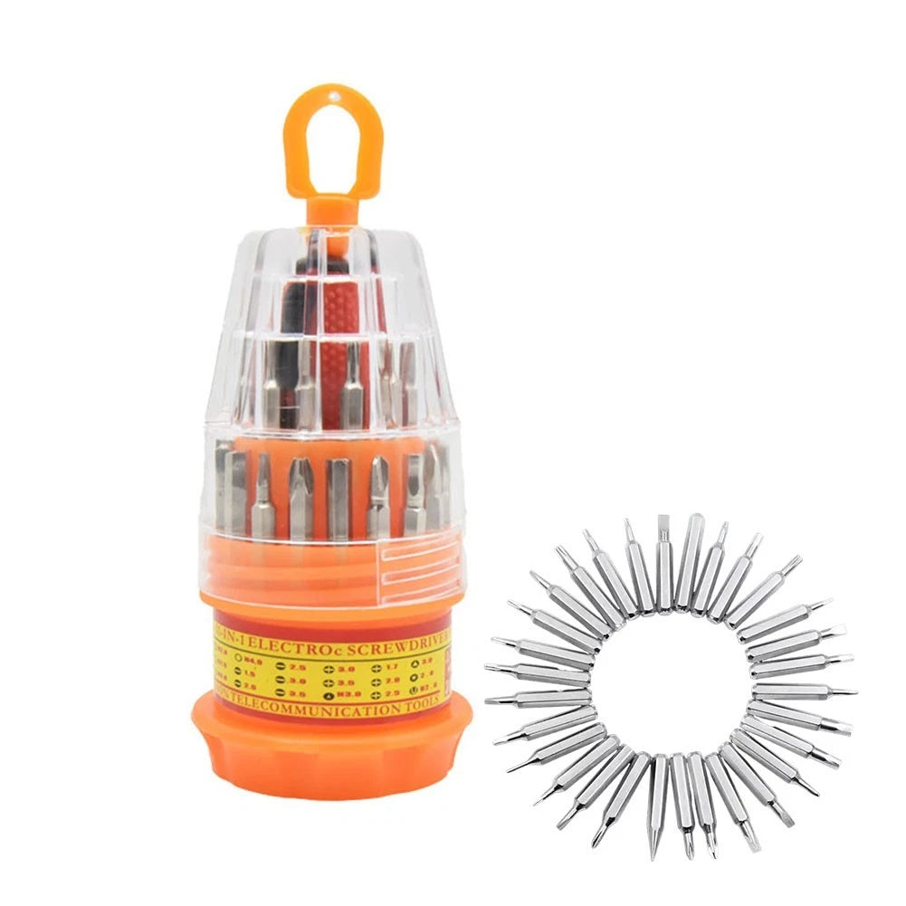 31 in 1 DIY Screwdriver Bit Set with Ratchet Handle