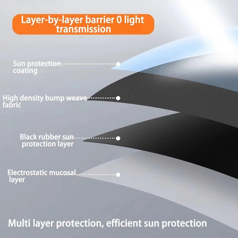 Foldable Sun Shade for Car Windows (Electrostatic, UV Protection)