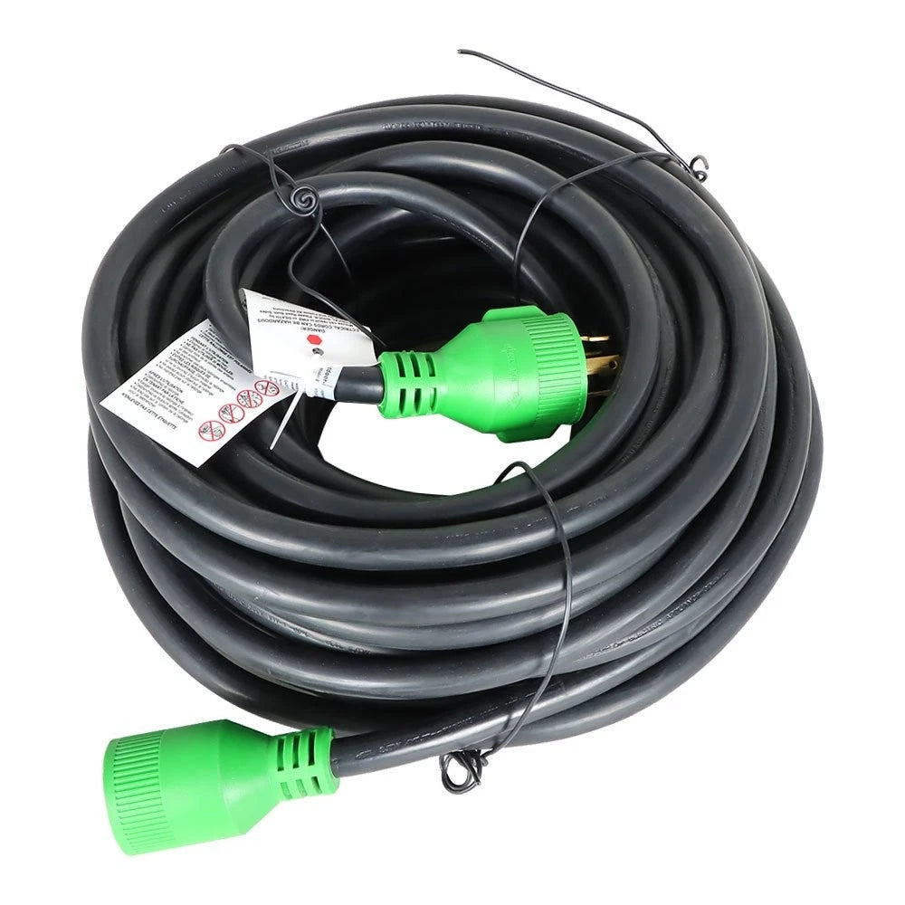 30Amp RV L14-30P/R Generator Extension Cable for RVs (75ft)