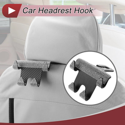 1 Pcs Universal Car Seat Headrest Hook for Purses and Bags (4.33"x4.53")
