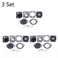 Set of 3 Carburetor Repair Kits for Zama RB-97 C1Q-S72 C1Q-S110 C1Q-S110A