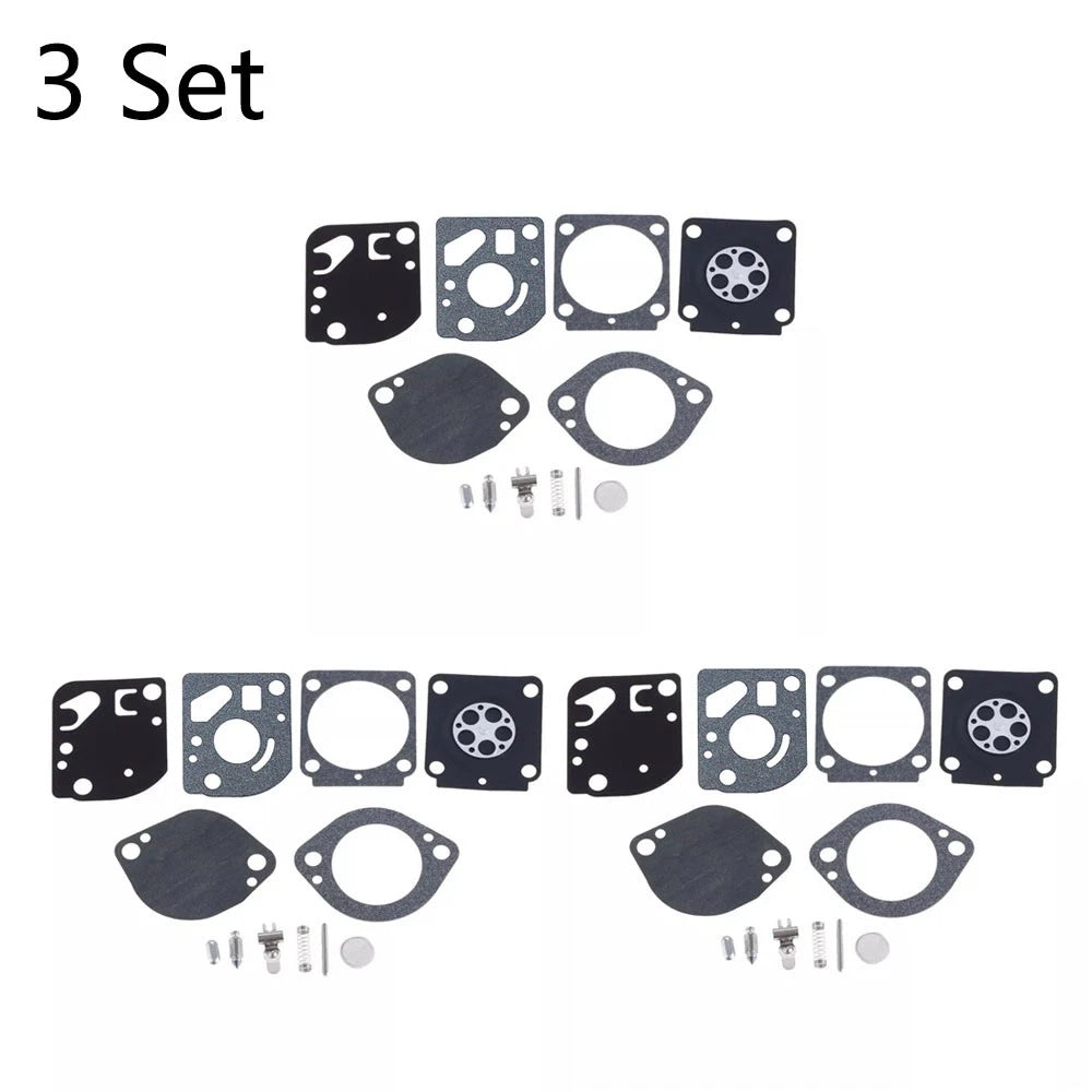 Set of 3 Carburetor Repair Kits for Zama RB-97 C1Q-S72 C1Q-S110 C1Q-S110A