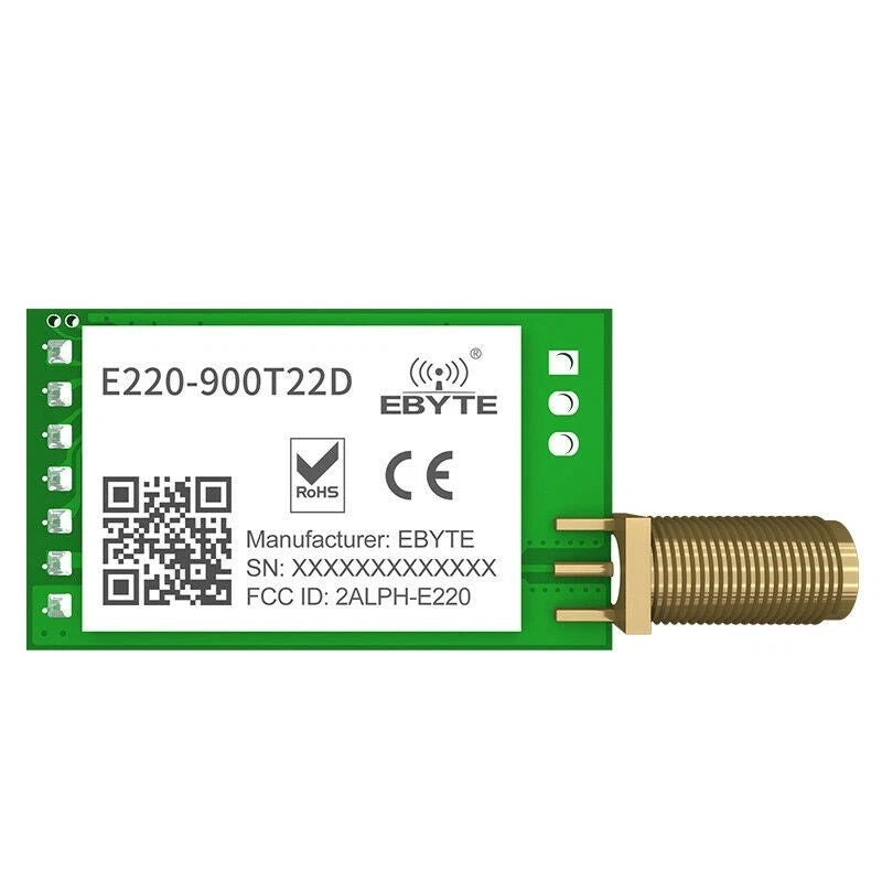 LoRa Wireless Serial Port Module LLCC68 868-915MHz for Smart Sensor