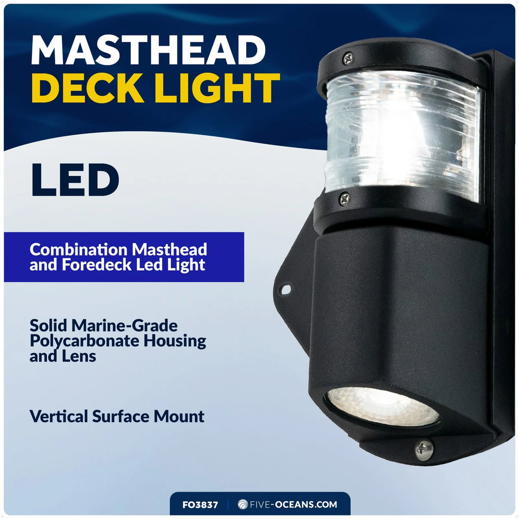 LED Combination Masthead Deck Light for Marine Use (12V)