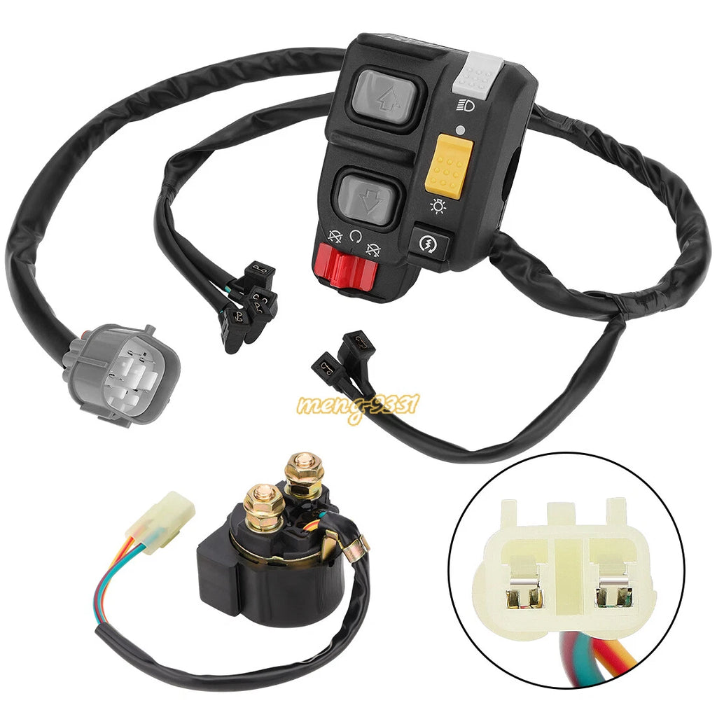Handlebar Switch & Starter Relay for Honda Rancher 420 TRX420 (2007–2013)