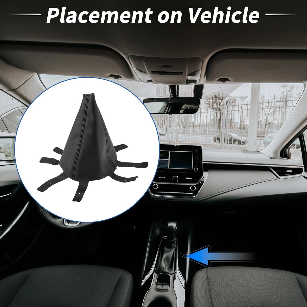 Gear Shift Stick Gaiter Replacement for Honda CR-V (2006–2012) Artificial Leather Black