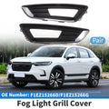 Fog Light Grill Replacement for Ford Focus Sedan (2015–2018) Black Chrome 1 Pair