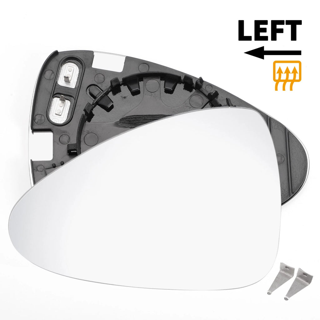 Left Side Heated White Mirror Glass for Porsche Panamera (2009–2015)