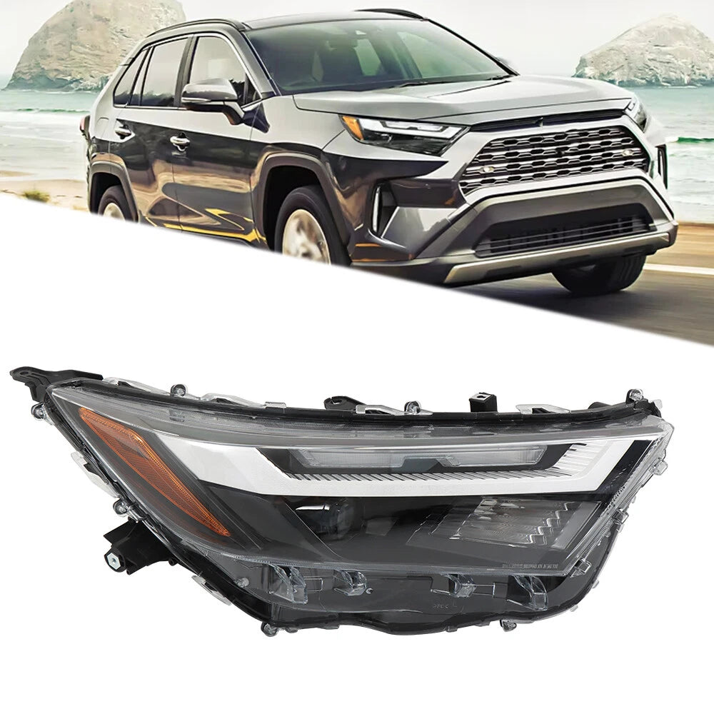 Headlight Assembly for Toyota RAV4 XLE (2022–2023) Halogen w/ LED DRL Right
