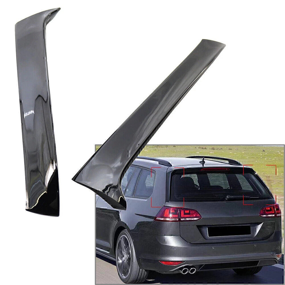 Rear Window Side Spoiler Splitter for VW Golf 7 MK7 MK7.5 (2014–2017)