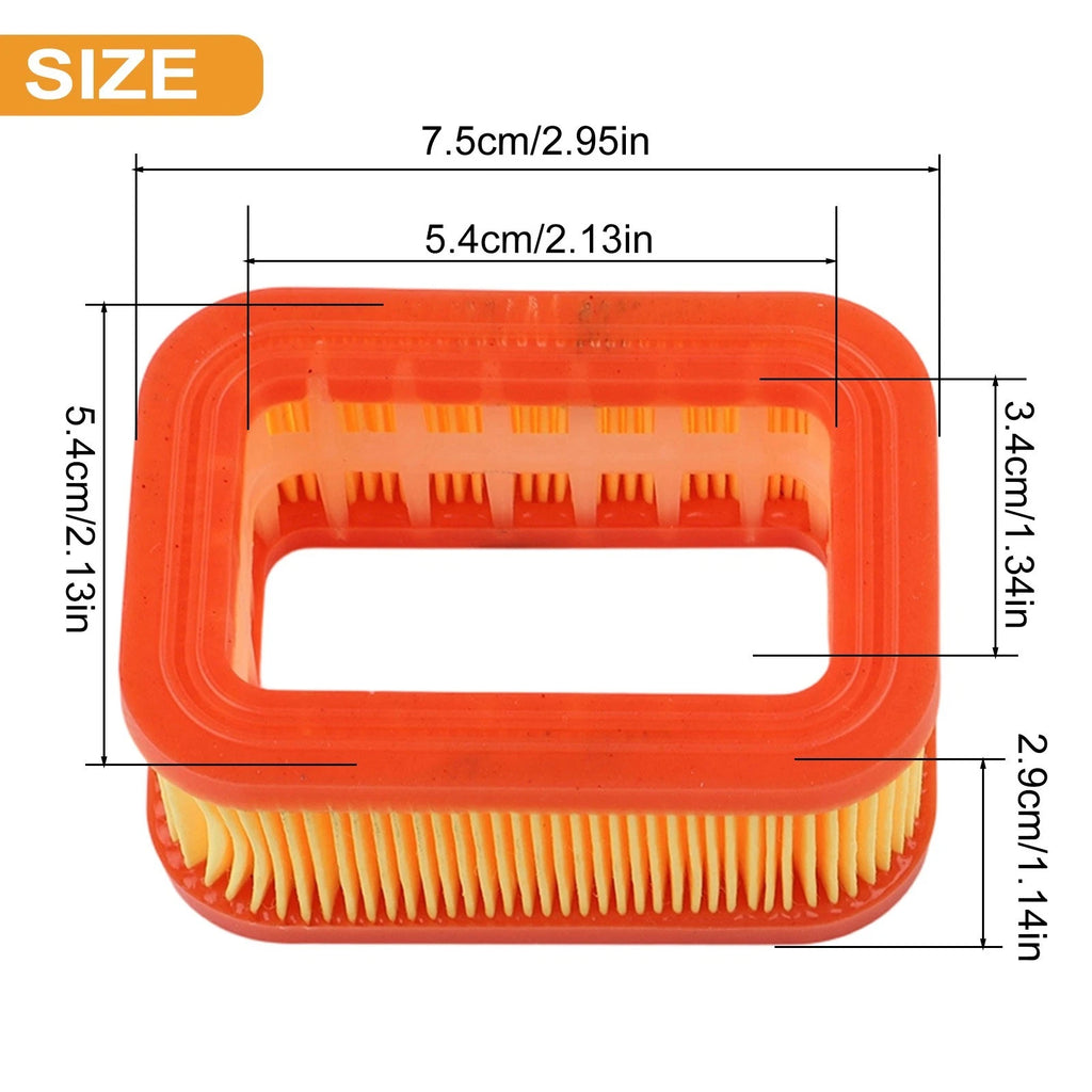 Air Filter Set for Chainsaw, Brushcutter, Lawn Mower