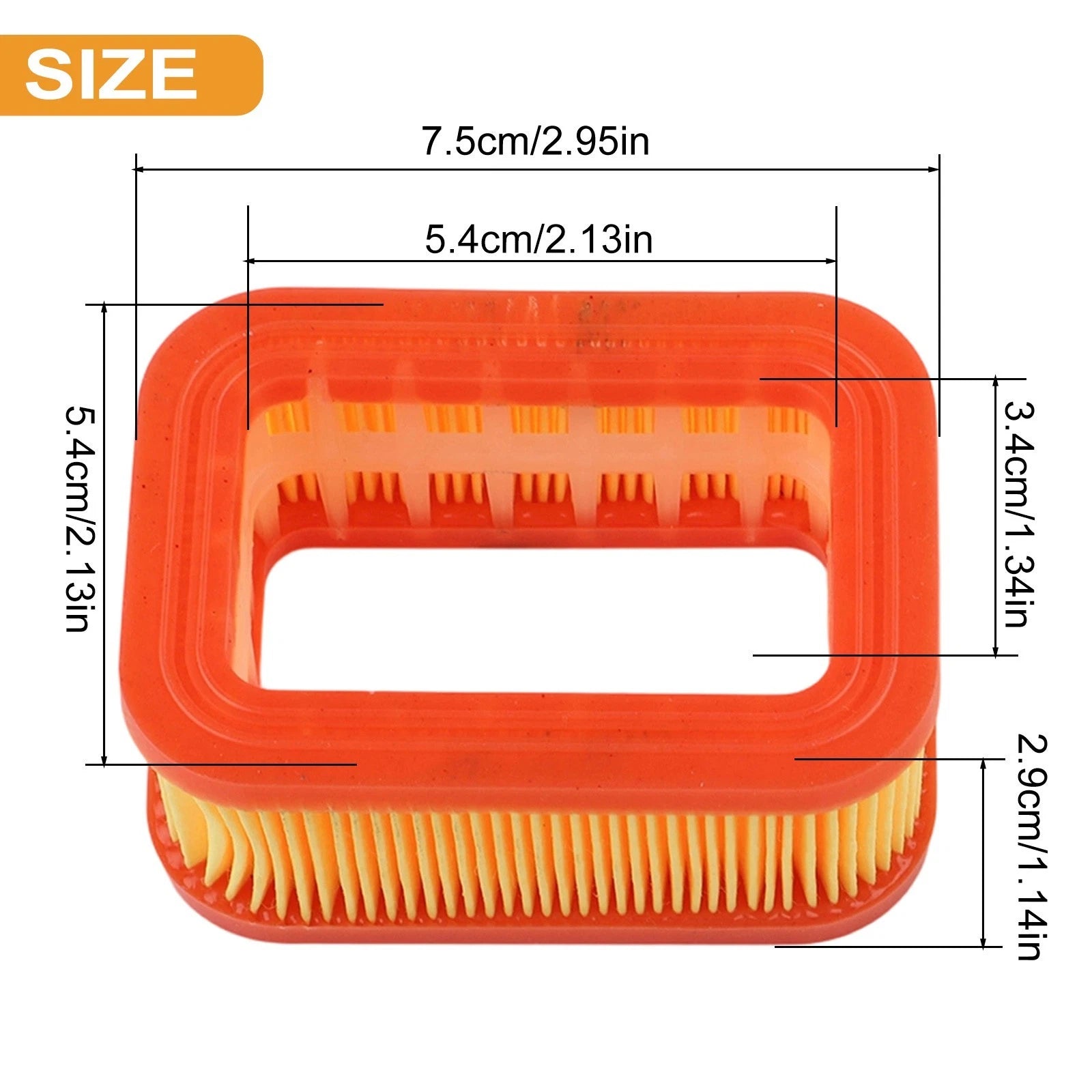 Air Filter Set for Chainsaw, Brushcutter, Lawn Mower