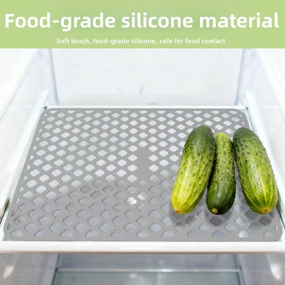 Silicone Refrigerator Shelf Liners Non Slip Washable for Kitchen Cabinets