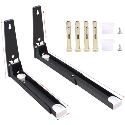 Wall Mounted Foldable Microwave Stand Retractable Shelf for Home Use