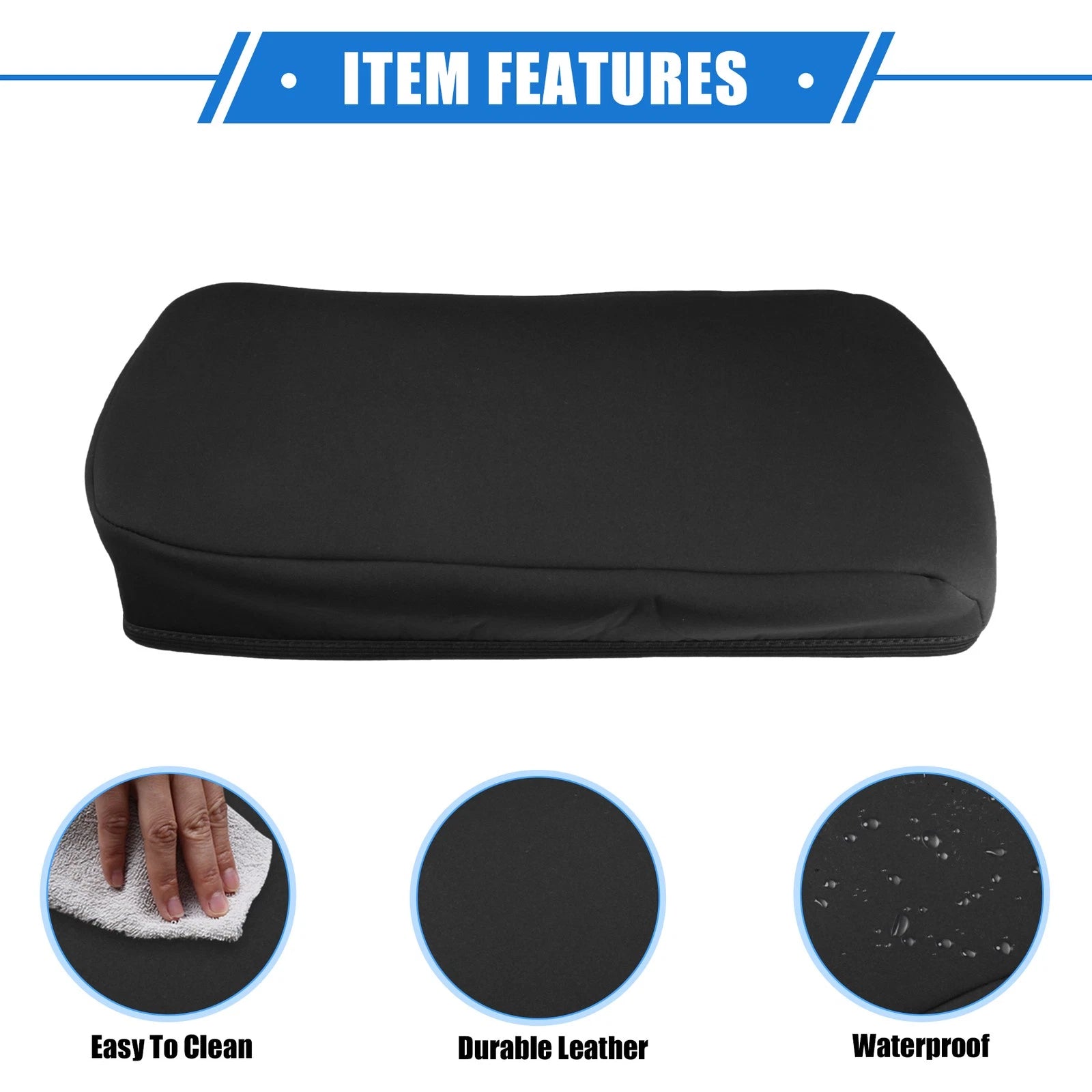 Armrest Protector Cover Pad for Chevy Colorado (2015–2022) Black