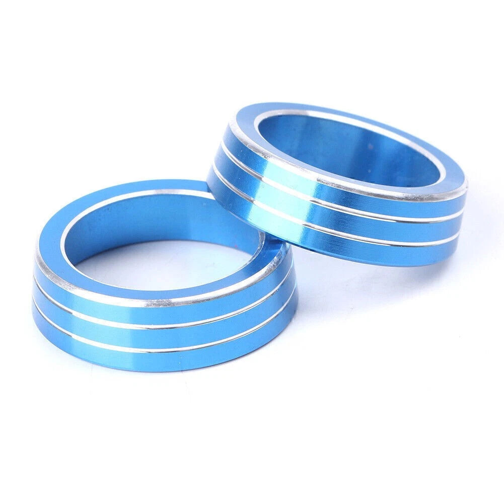 2X AC Air-Condition Control Switch Cover Ring for Honda Civic (2016–2017) Blue