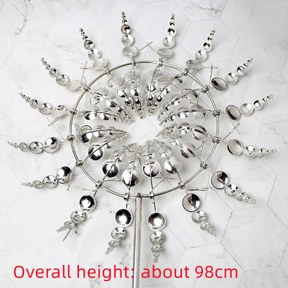 Wind Powered Kinetic Windmill Sculpture for Garden (98cm)