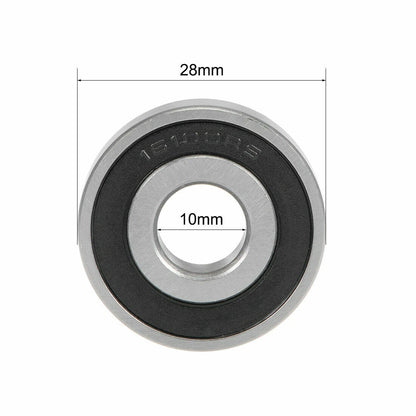 2PCS Deep Groove Ball Bearings 16100-2RS for (10x28x8mm)