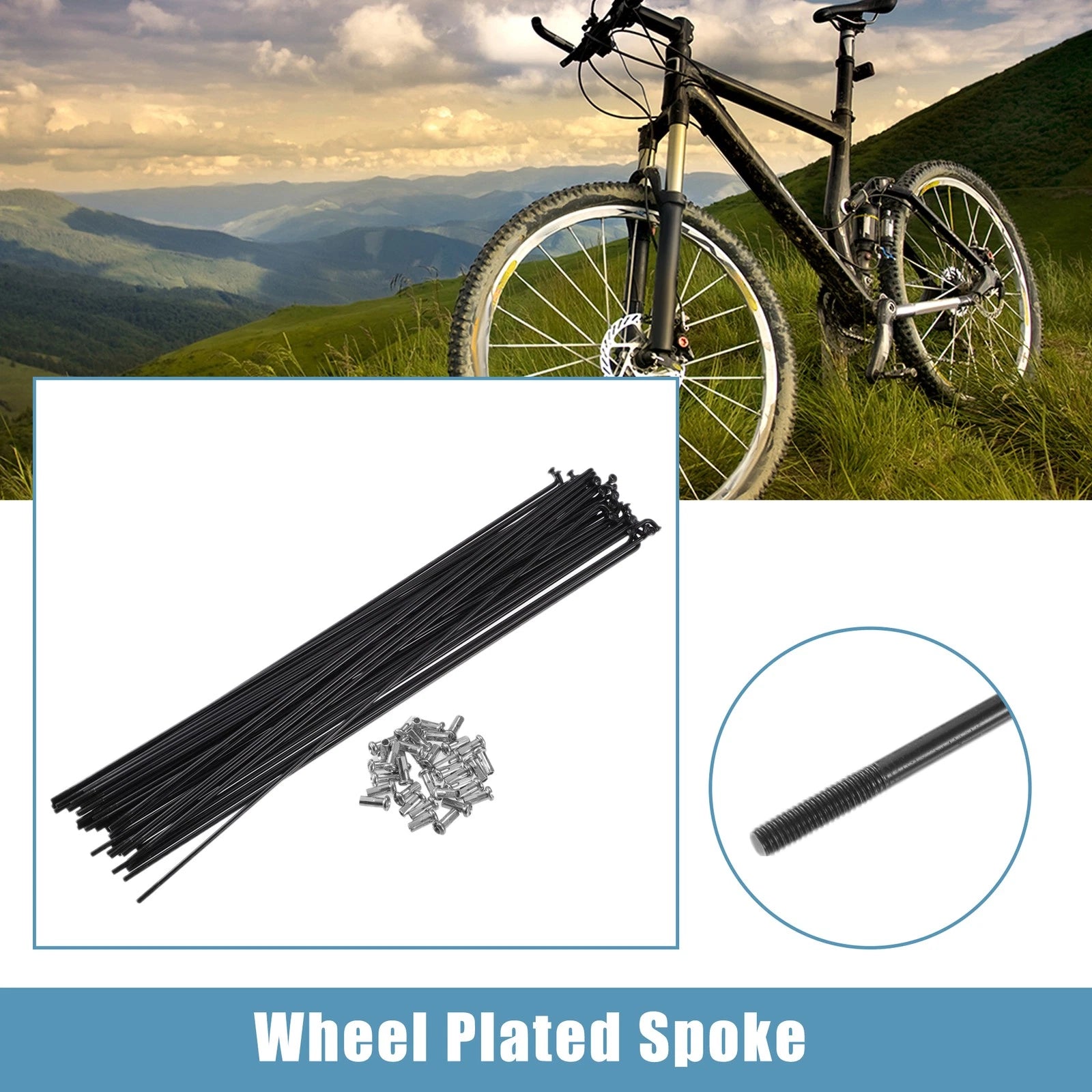 13G J Bend Spoke Kit 260mm with Nipples for Bicycle Wheels (2000–2025)