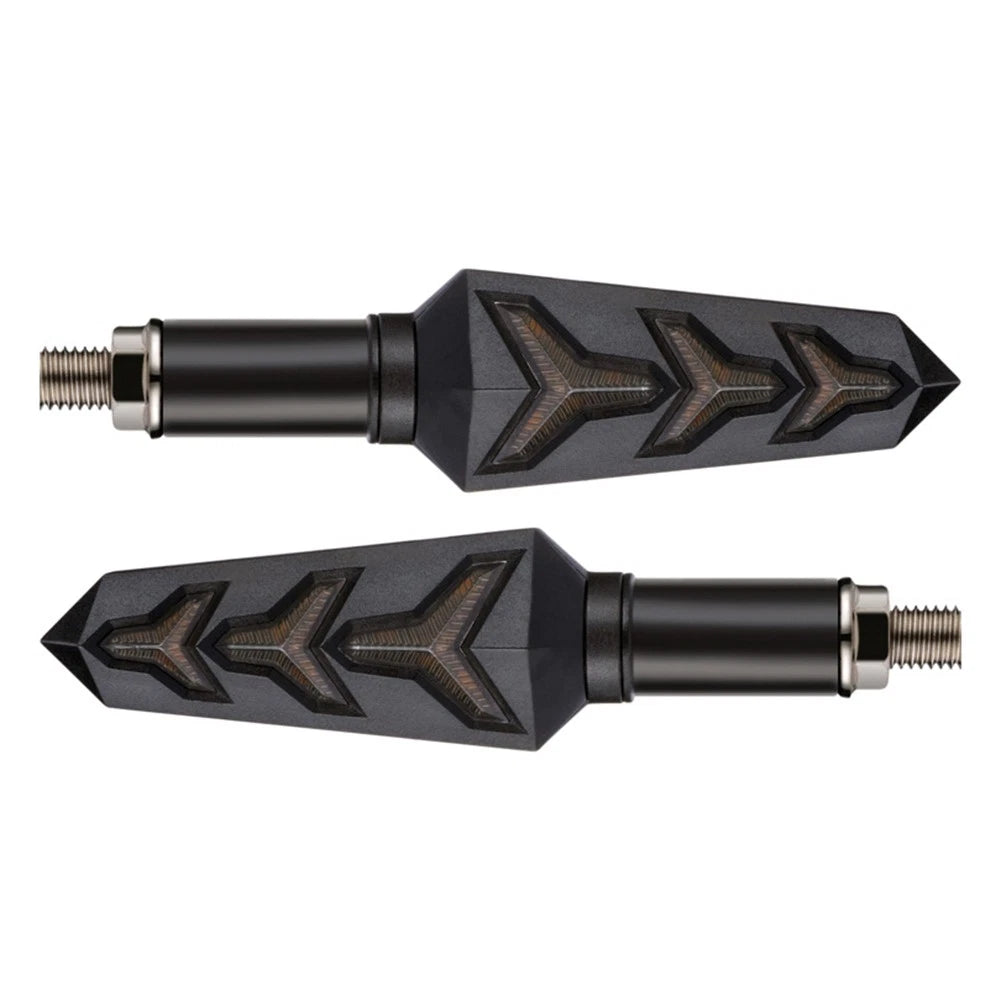 Sequential LED Turn Signal Amber Blinker Light Pair for