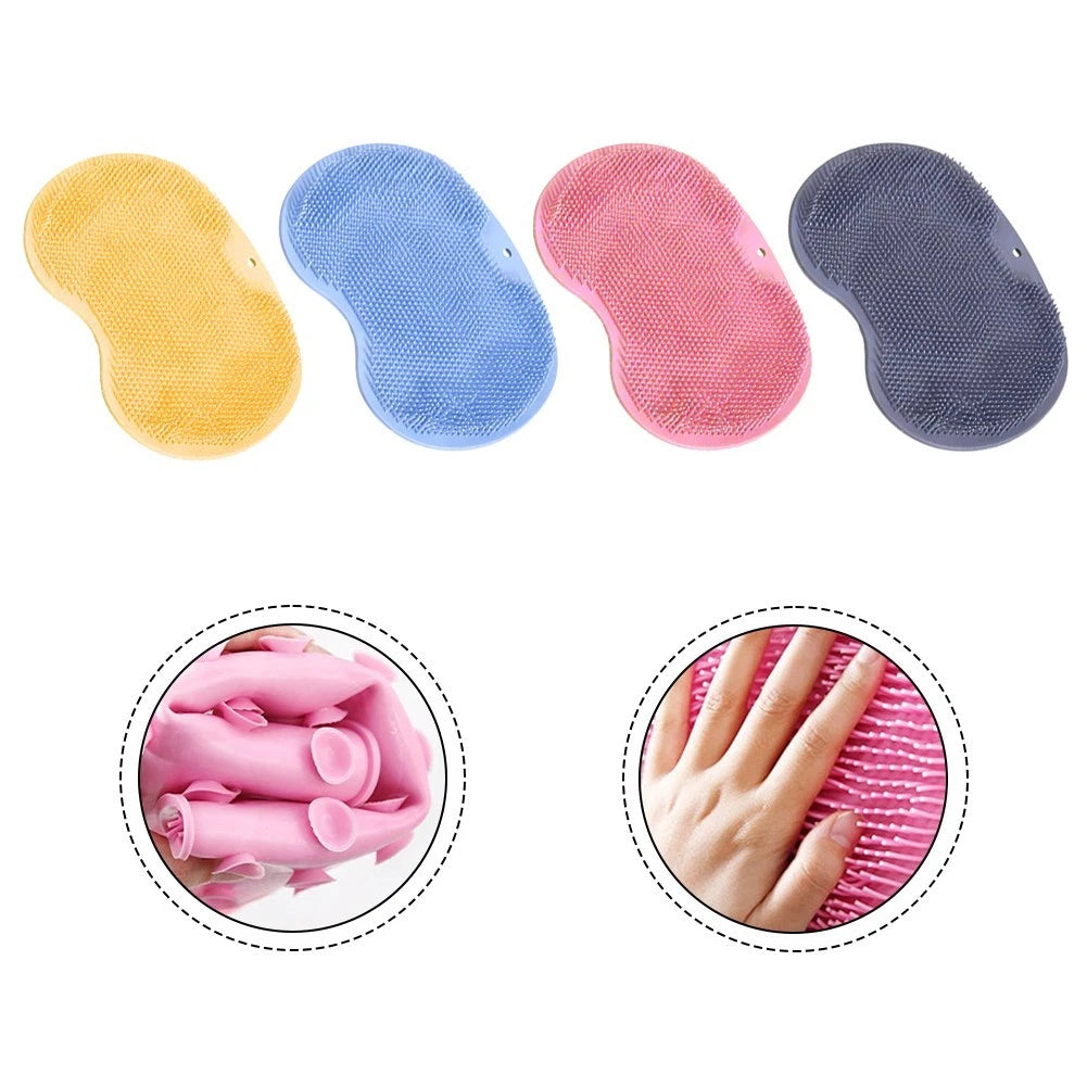 Extended Back Scrubber and Foot Brush for Deep Cleaning and Relaxation