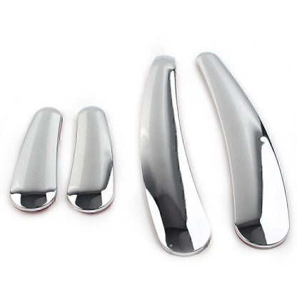 Set of 4 Chrome Curved Swingarm Frame Inserts for Harley Softail (2008–2023)