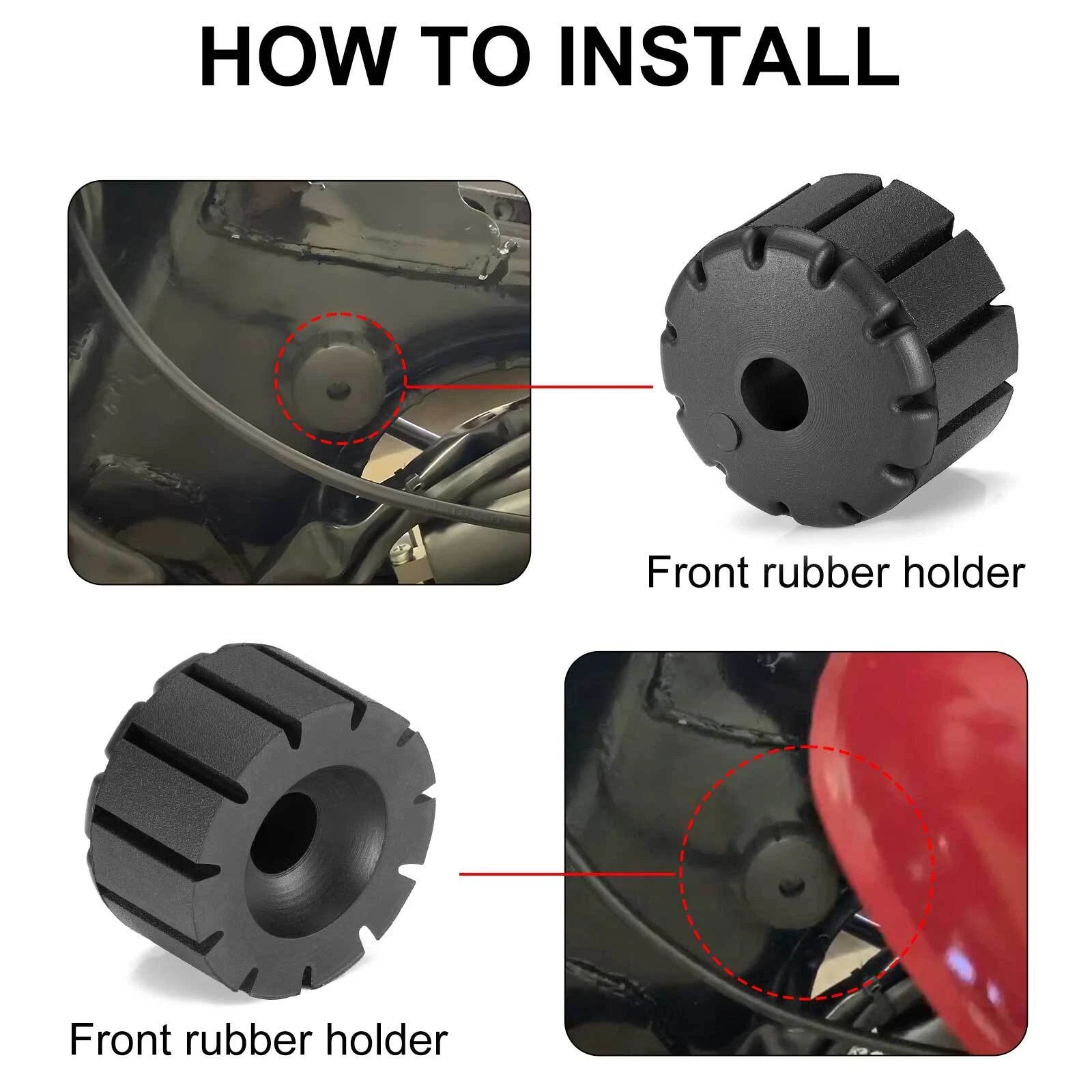 Fuel Tank Rubber Mount Cushions for Honda CL350 CL360 CM250C CX500 (1968–1982)