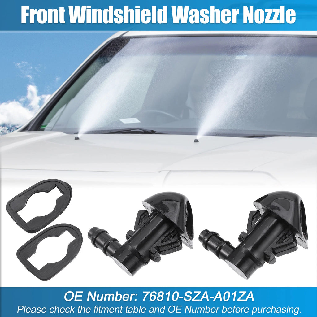 1 Pair Front Windshield Washer Nozzle 76810-SZA-A01 for Honda Pilot (2009–2015)