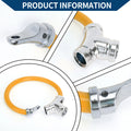 Bicycle Lock Portable Ring Cable Anti-Theft Mini Lock (1 Pc) - Orange