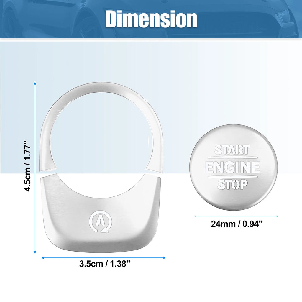 Engine Start Stop Button Cover Trim Sticker Kit for Mercedes Benz (2011–2019)