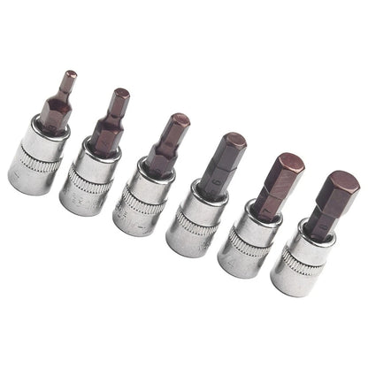 Set of 3 Drive Socket Screwdriver Bits 1/4 Inch for