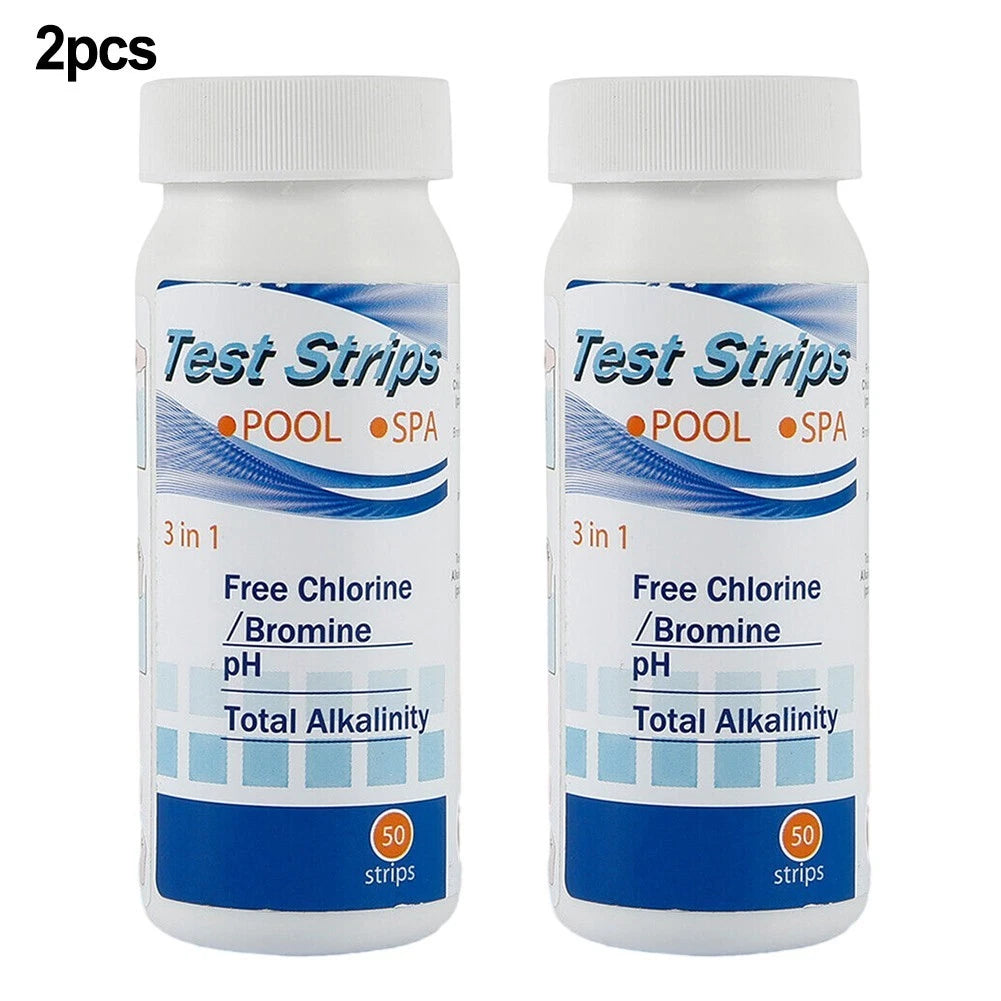 100 Pcs Water Test Strips for Pool Spa Water Quality