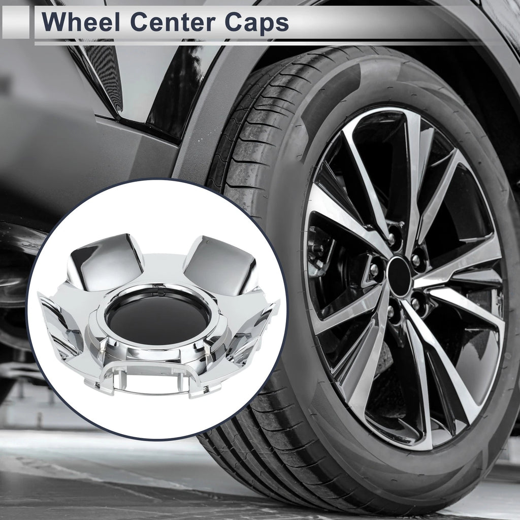Wheel Center Caps for Chevy Silverado Tahoe Suburban 2007-2014 Black Plastic